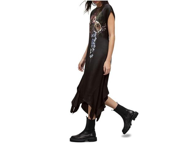 AllSaints Gian Sabrina Dress (Black) Women's Clothing Product Image