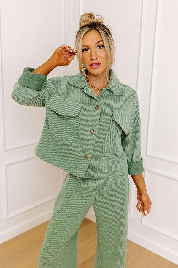 Best Season Of All Button Up In Sage Product Image