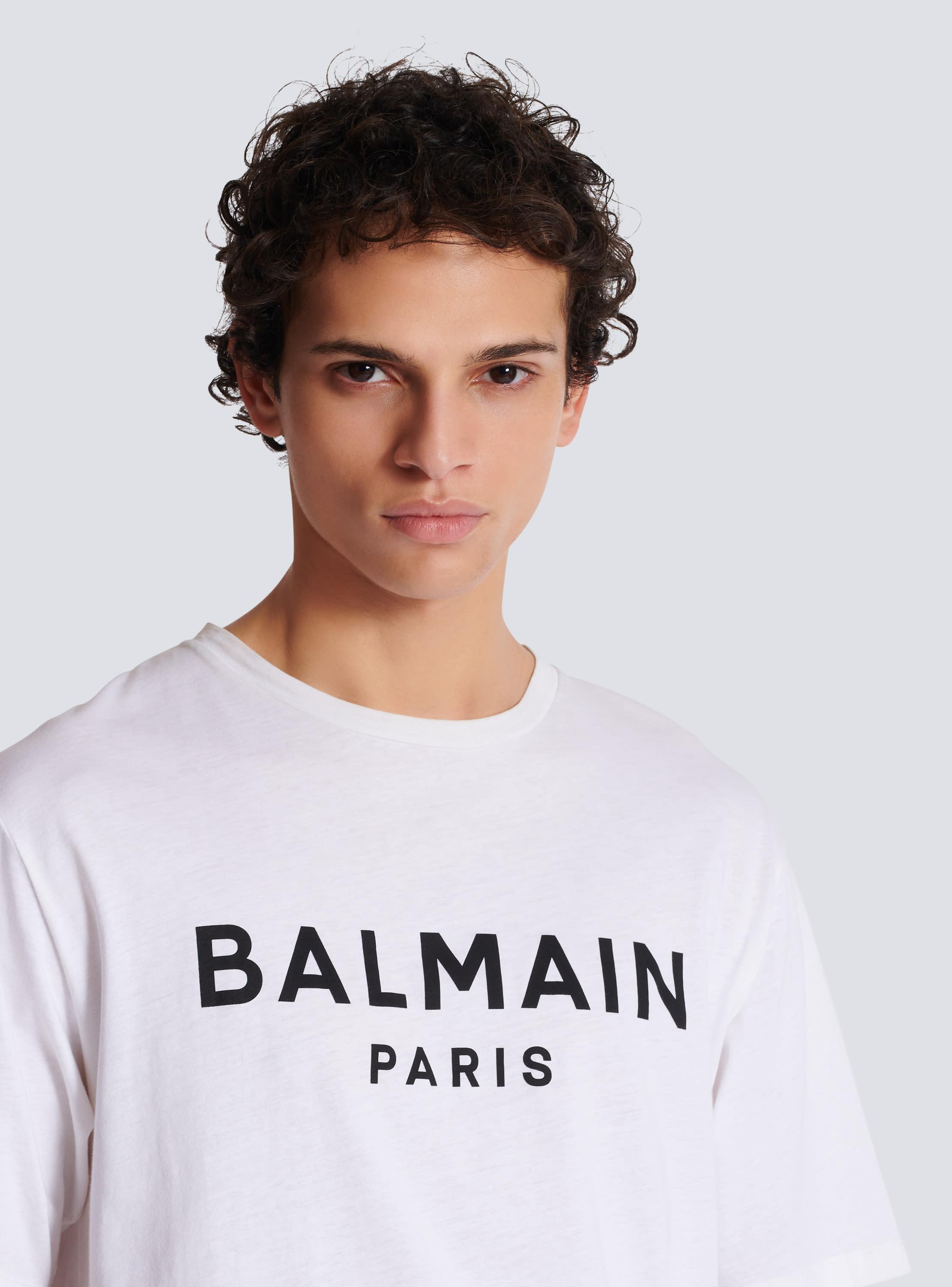 Printed Balmain Paris short-sleeved T-shirt Product Image