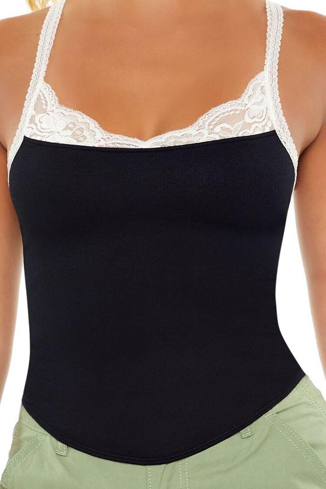 Seamless Lace-Trim Cami | Forever 21 Product Image