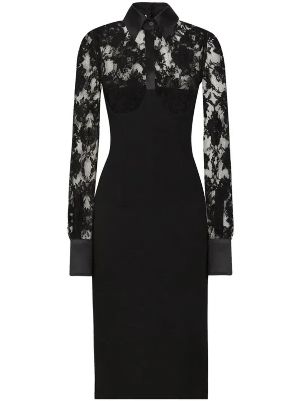 Lace Dress In Black product image