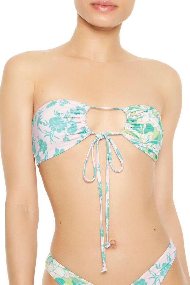 Floral Print Bandeau Bikini Top | Forever 21 Product Image