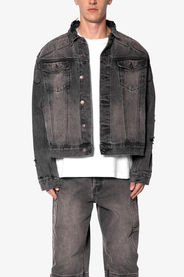 Moto Trucker Jacket - Black Product Image