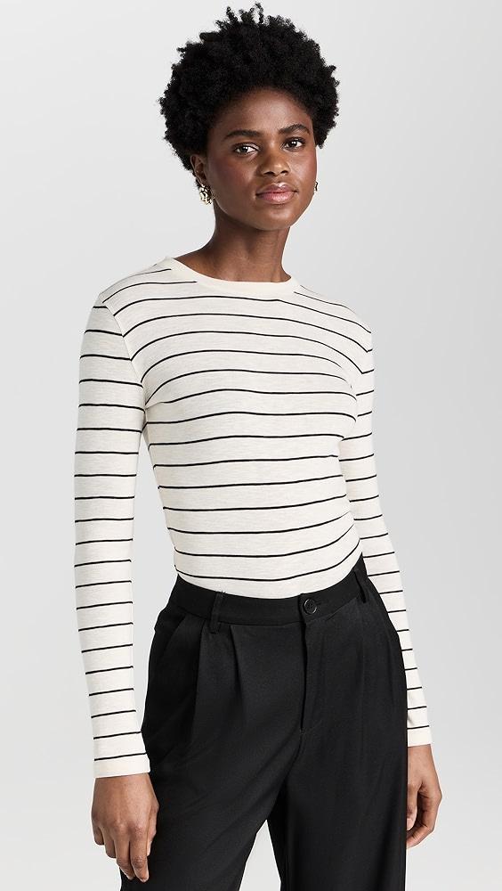 Vince Striped Long Sleeve Crew Tee | Shopbop product image