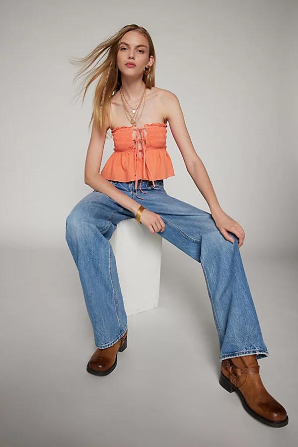 Kimchi Blue Tara Babydoll Tube Top Womens at Urban Outfitters Product Image