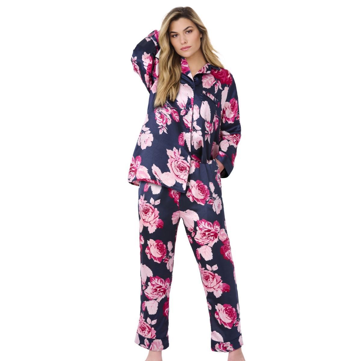 Amoureuse Womens The Luxe Satin Pajama Set Product Image