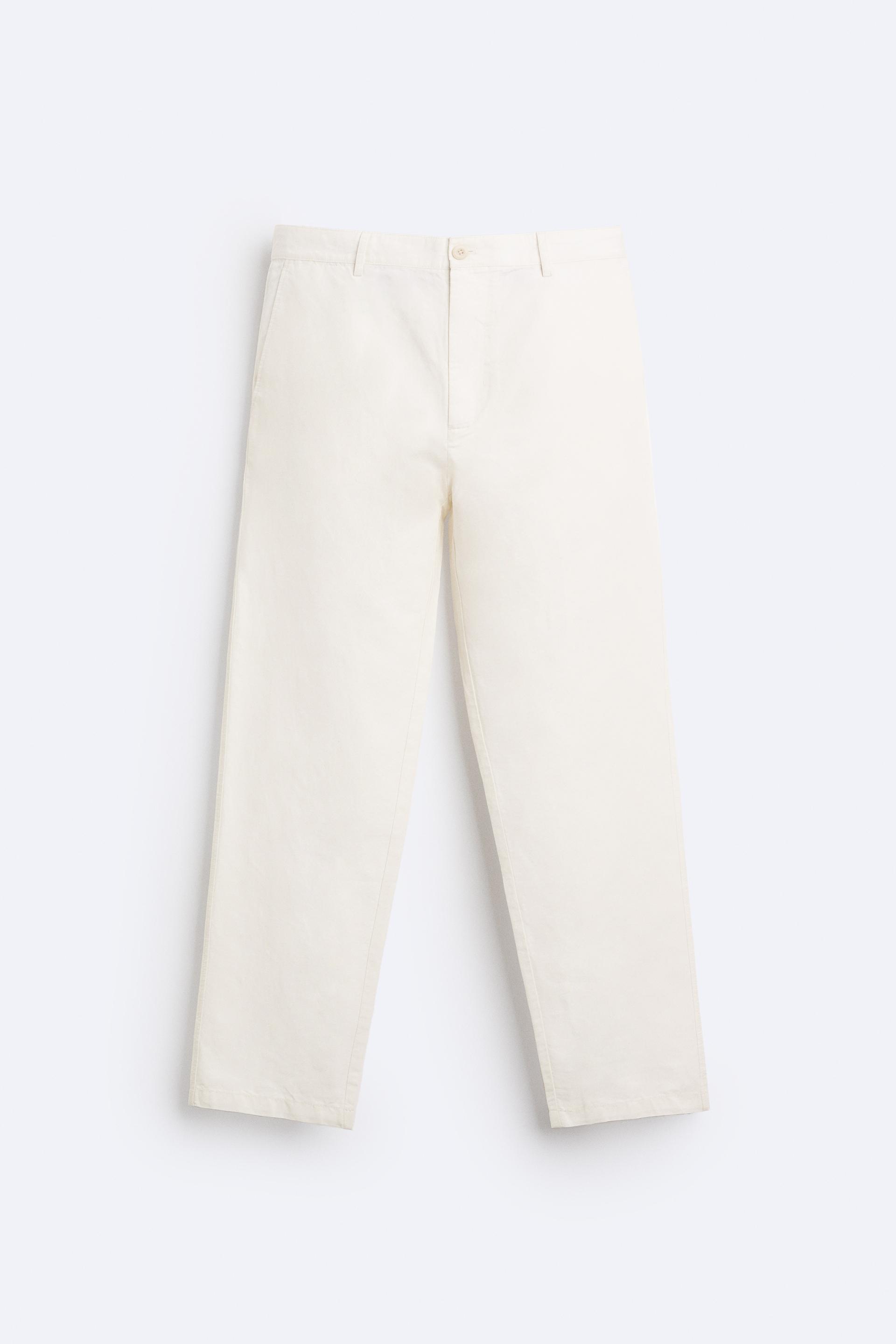 TEXTURED CHINO PANTS Product Image