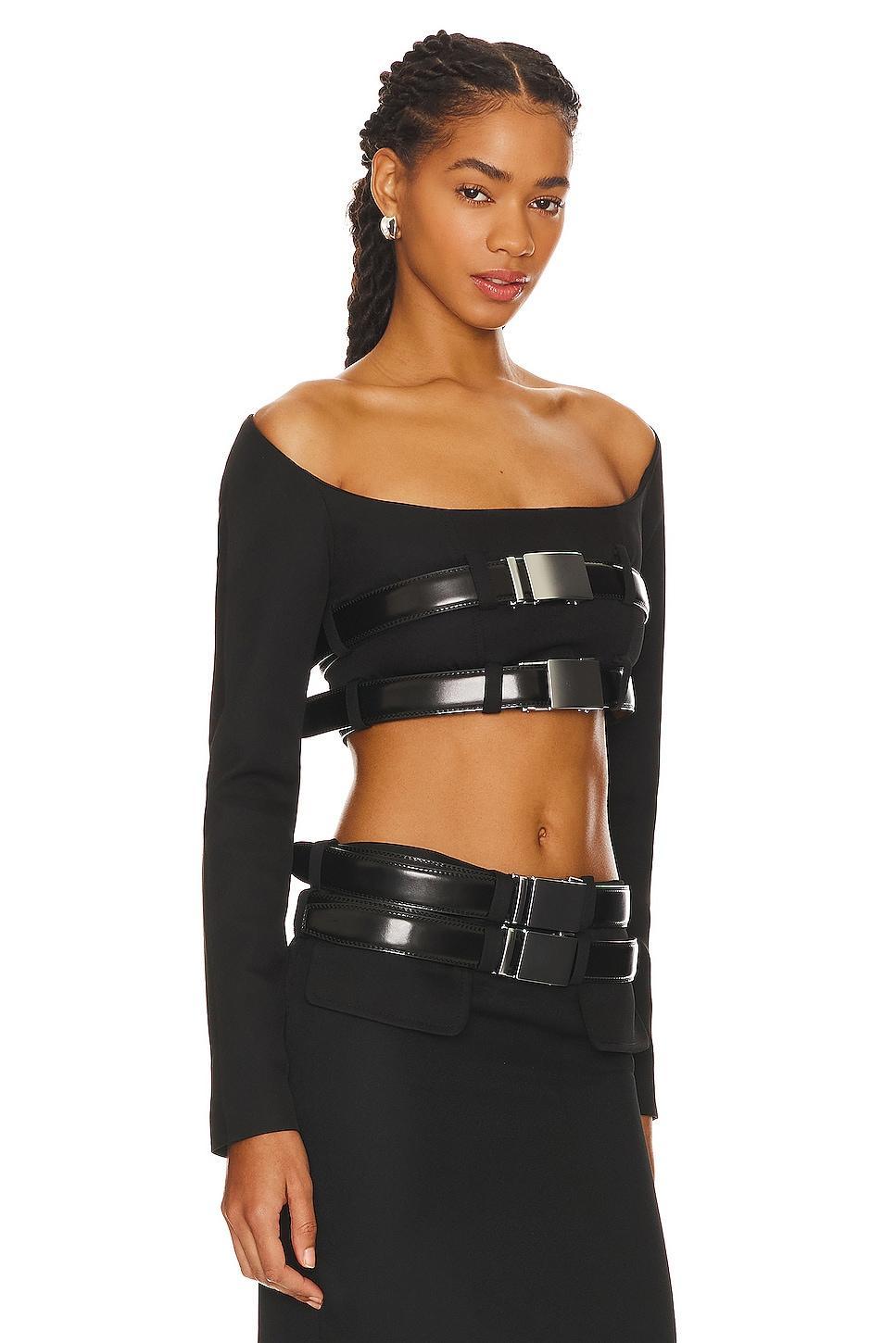 Cleavage Crop Top LADO BOKUCHAVA Product Image