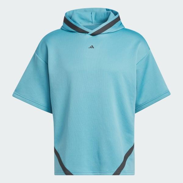 adidas Basketball Select Short Sleeve Hoodie Product Image