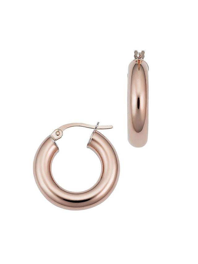 Womens 14K Rose Solid Gold Everything Bold Hoops Product Image