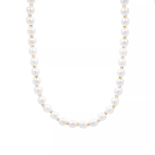 LC Lauren Conrad Simulated Pearl Necklace, Womens, White Product Image