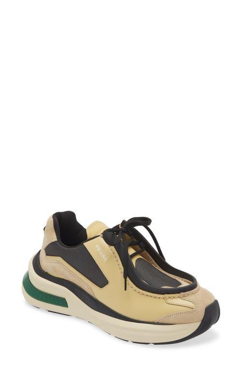 Prada New Mixed Media Sneaker Product Image