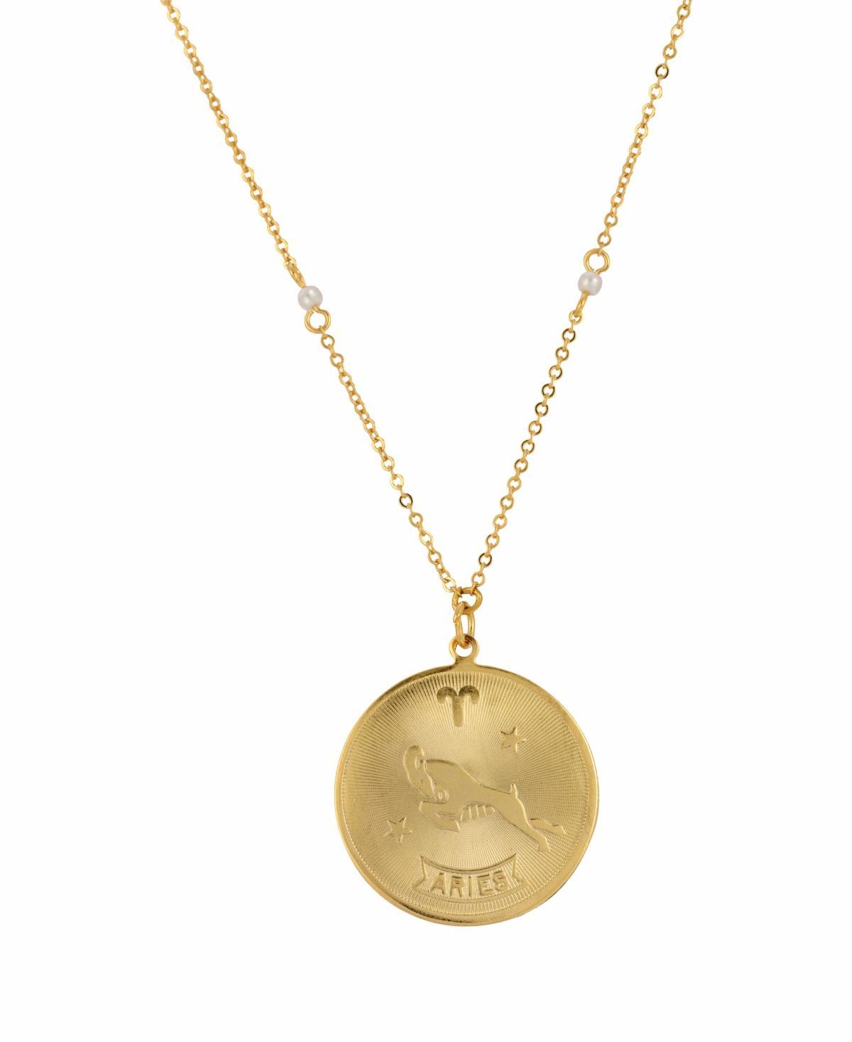 1928 Gold-tone Sagittarius Pendant Necklace, Womens, May Product Image