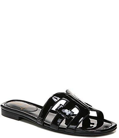 Sam Edelman Bay Patent Double E Logo Slide Sandals Product Image