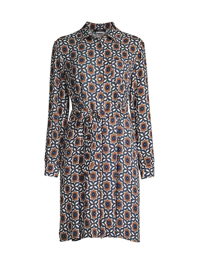 Womens Golfo Belted Printed Shirtdress Product Image