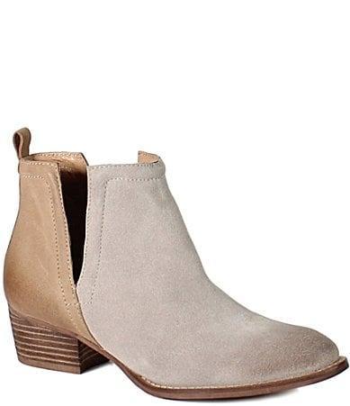 Diba True Stop By Suede Two Tone Western Booties Product Image