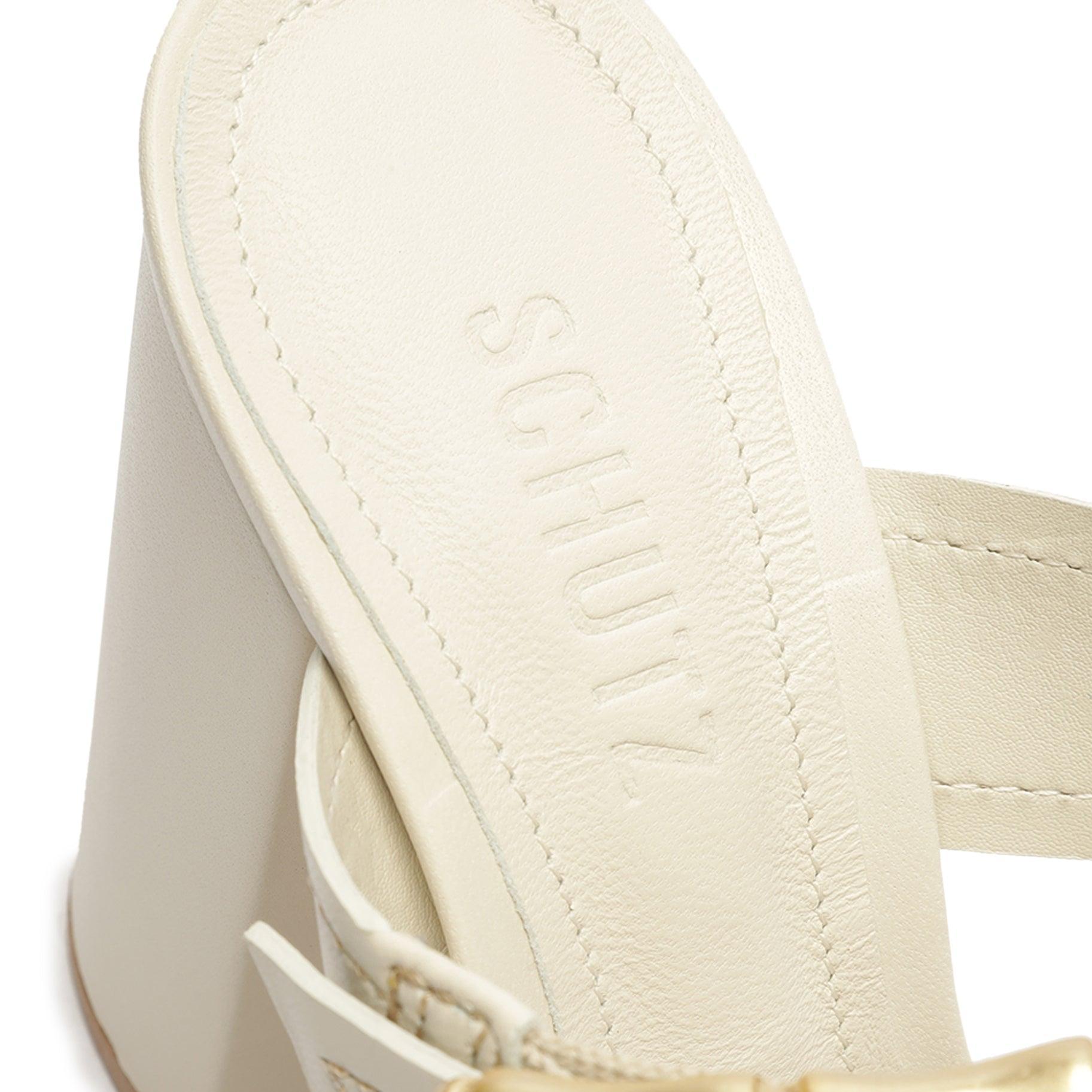 Enola Leather Sandal - 7.5 Pearl Leather Product Image