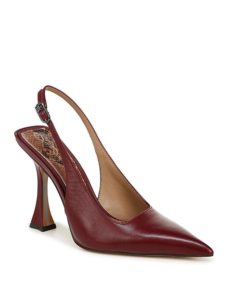 Womens Odette 105MM Leather Slingback Pumps Product Image