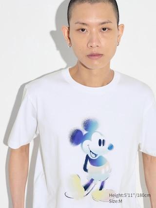 Mens Mickey Stands Ut (Short-Sleeve Graphic T-Shirt) White Large UNIQLO US Product Image