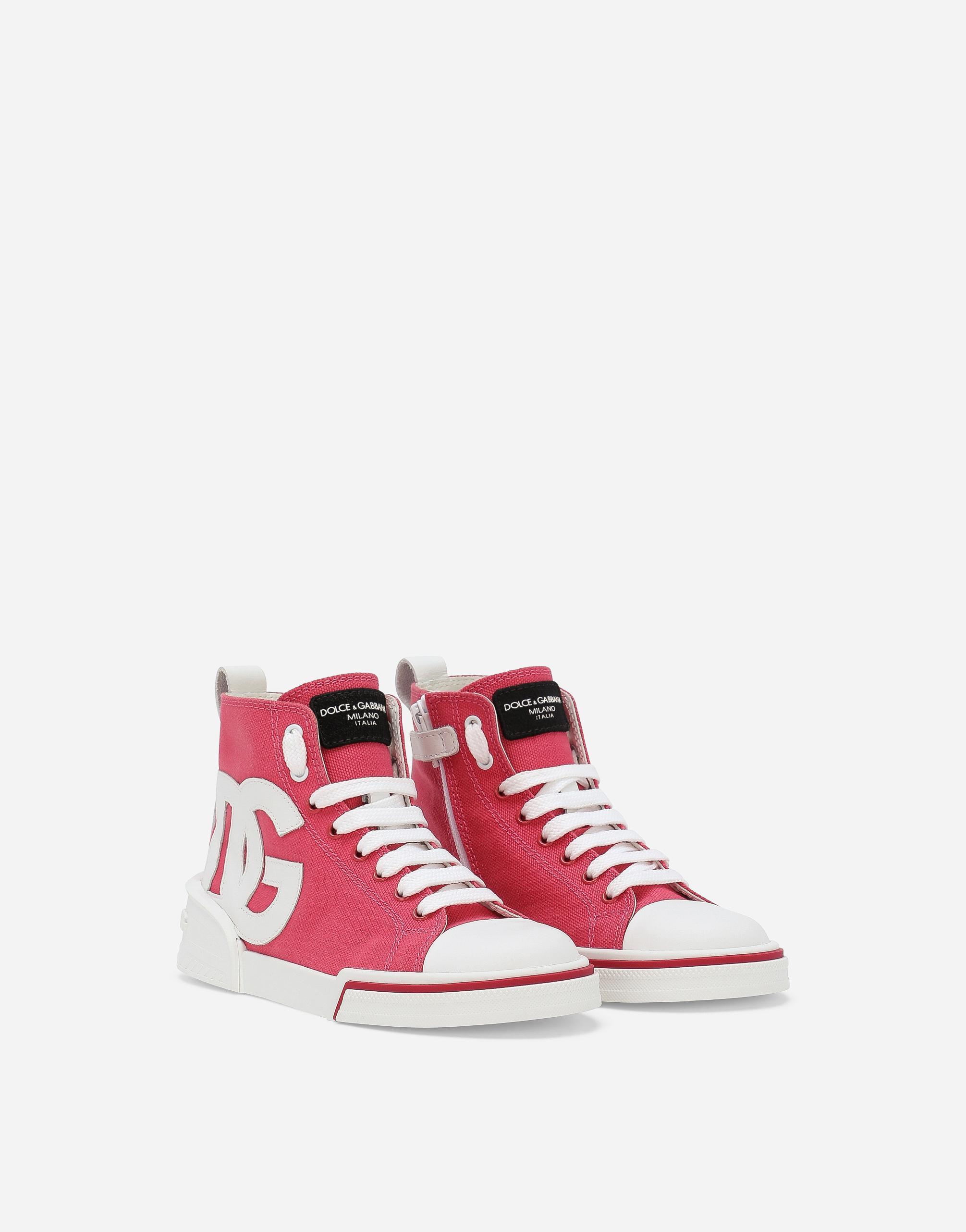 Canvas Portofino Space High-top Sneakers In Pink Product Image