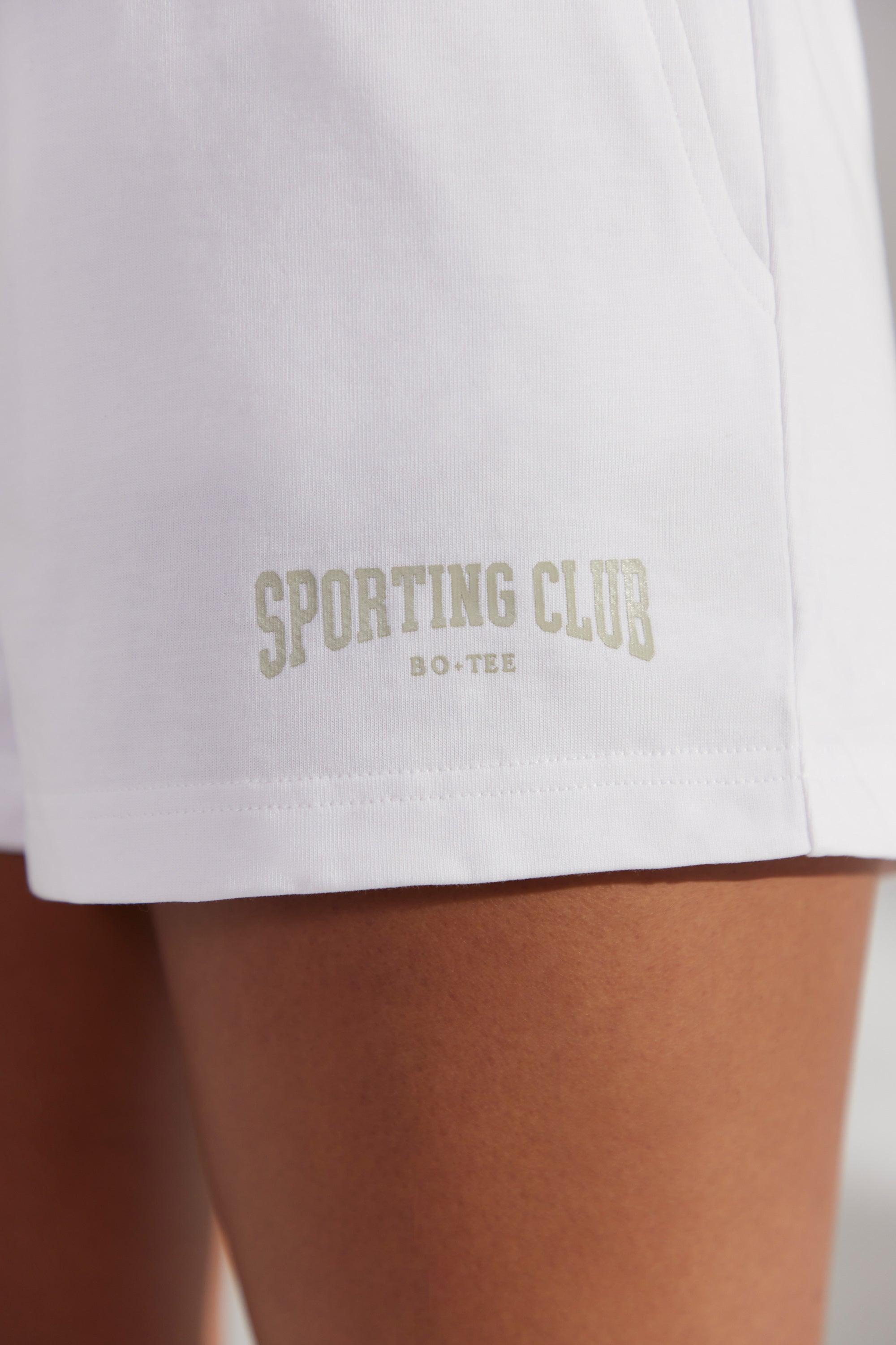 Sweat Shorts in White Female Product Image