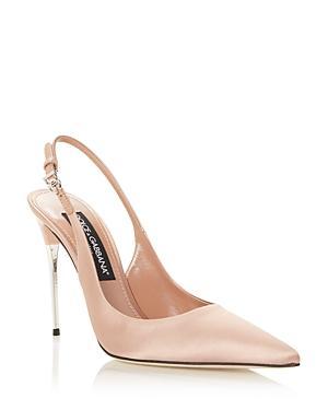 Dolce & Gabbana Womens Pointed Toe Slingback High Heel Pumps Product Image