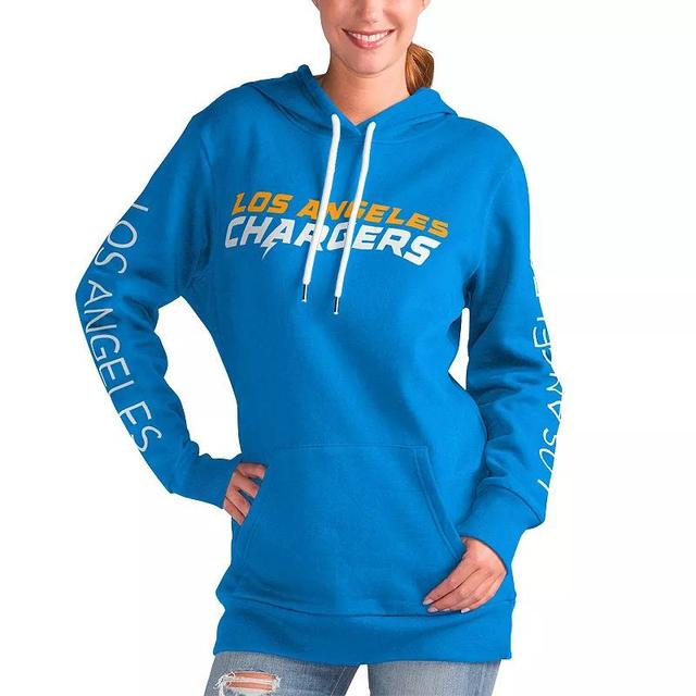 Womens G-III 4Her by Carl Banks Powder Blue Los Angeles Chargers Extra Inning Pullover Hoodie Product Image