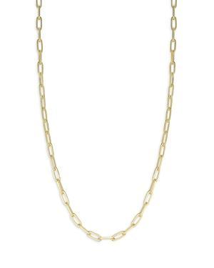 Milanesi And Co 18K Gold Plated Sterling Silver Paperclip Chain Necklace, 20 Product Image