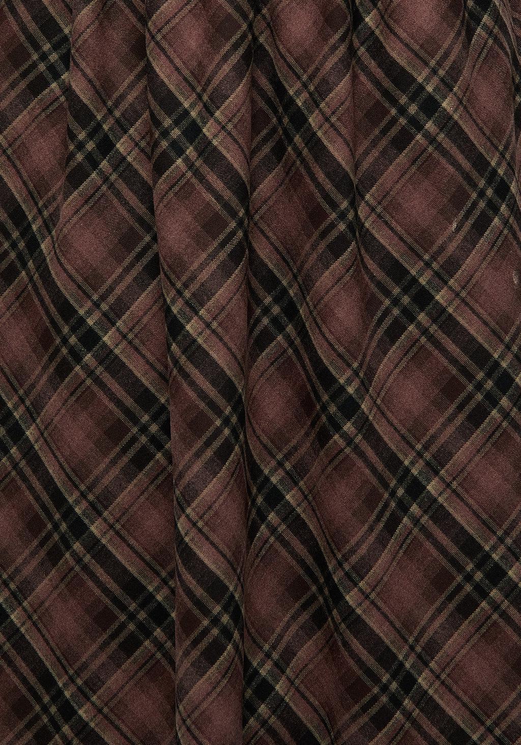 Hickory Check Midi Skirt Product Image