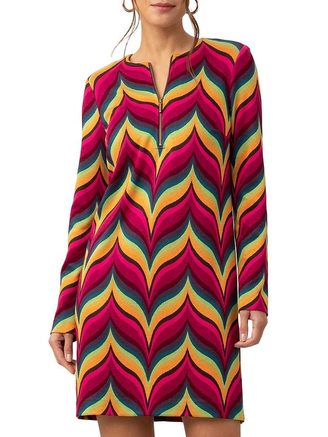 Womens Lusinda Chevron Minidress Product Image