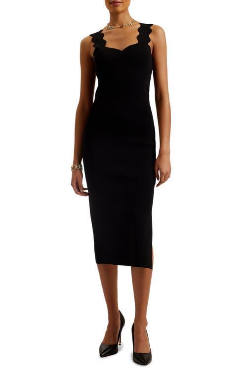 Ted Baker London Sharmay Scallop Body-Con Midi Dress Product Image