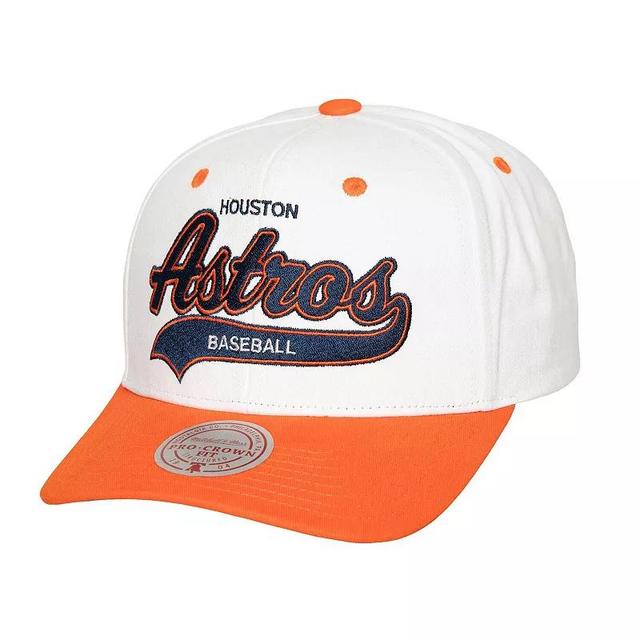 Mens Mitchell & Ness Houston Astros Cooperstown Collection Tail Sweep Pro Snapback Hat Product Image