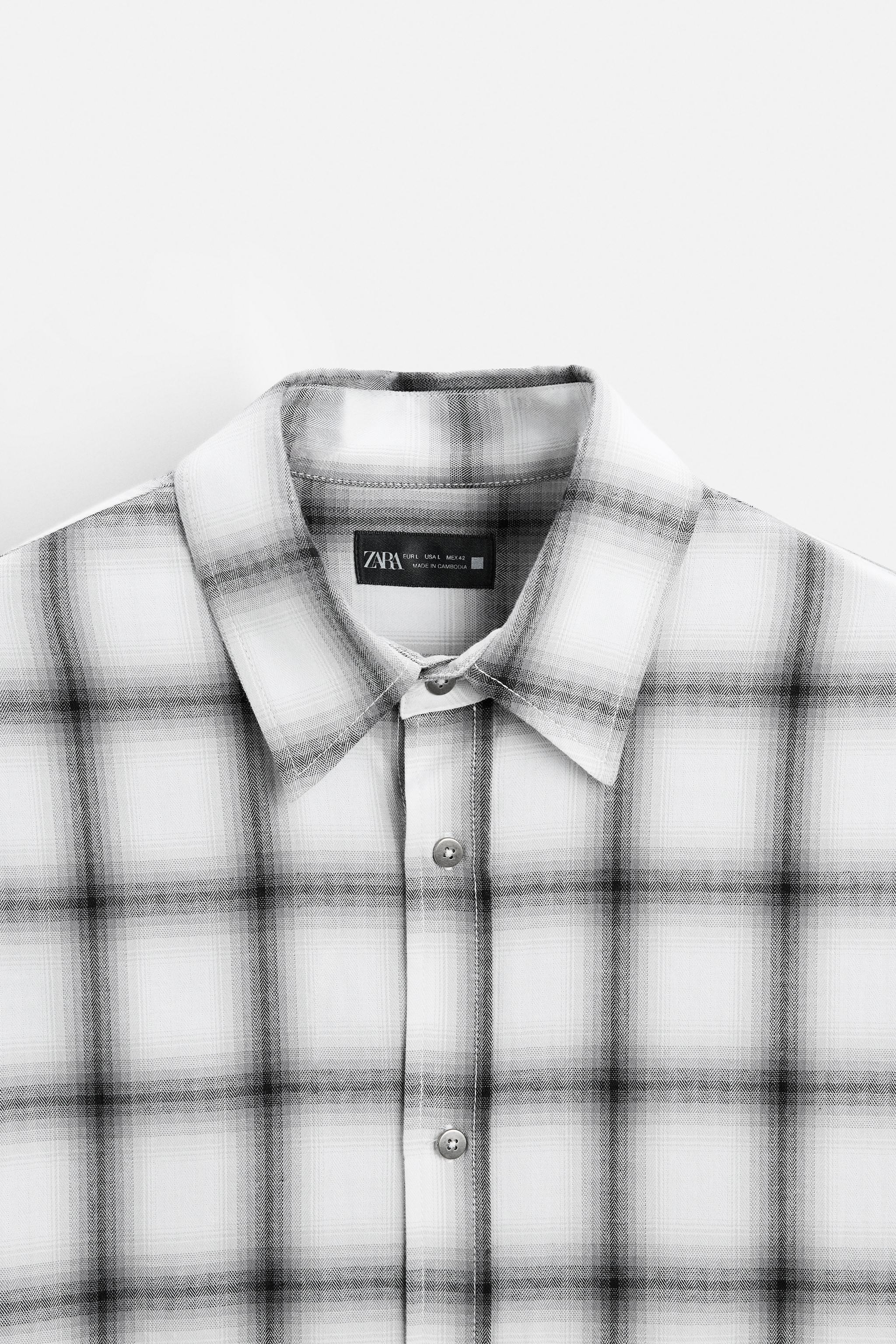 RELAXED FIT PLAID SHIRT Product Image