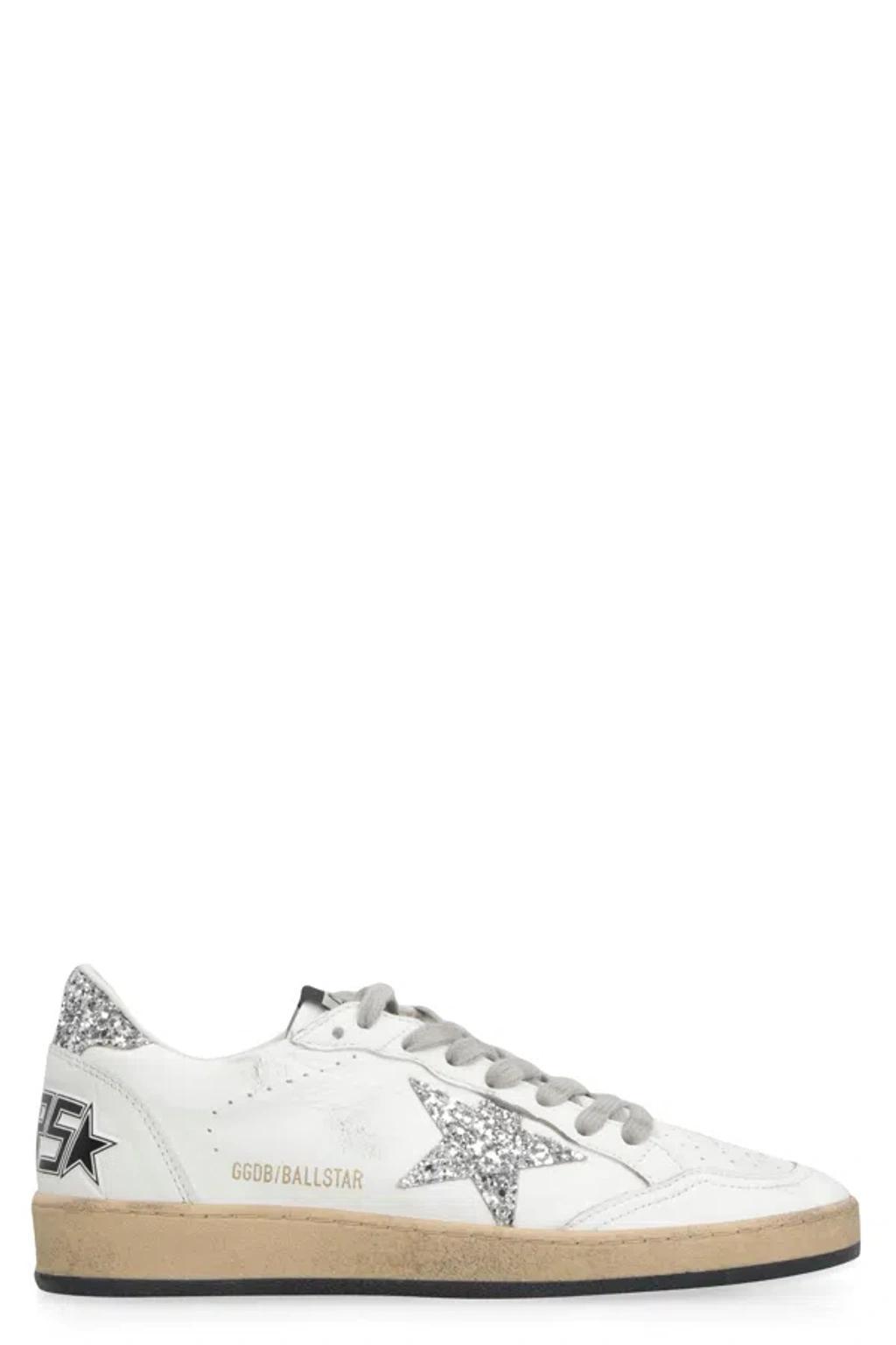 GOLDEN GOOSE Multicolor Leather Ball Star Sneakers In White Product Image