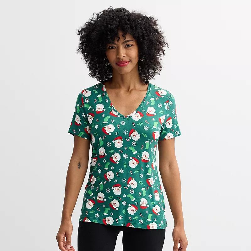 Womens Jollidays Short Sleeve Holiday Tee, Girls Product Image