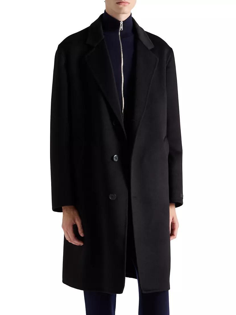 Single-Breasted Wool Blend Coat Product Image