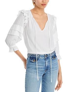 Ramy Brook Samira Ruffle Blouse Product Image