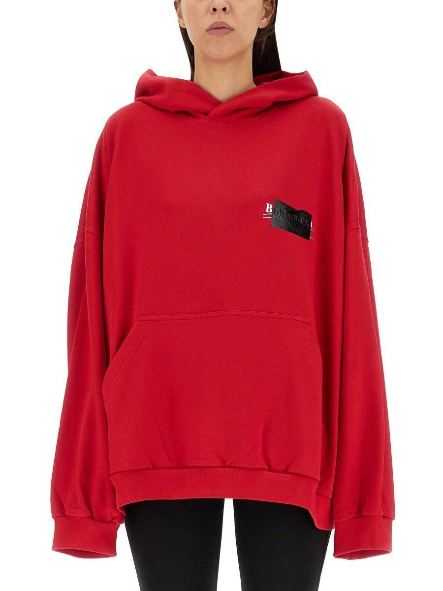 BALENCIAGA Sweatshirt With Logo In Red Product Image