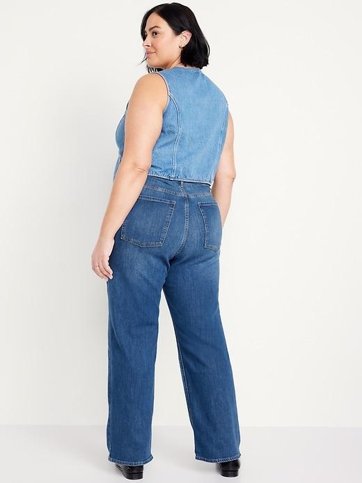 High-Waisted Wow Wide-Leg Jeans Product Image