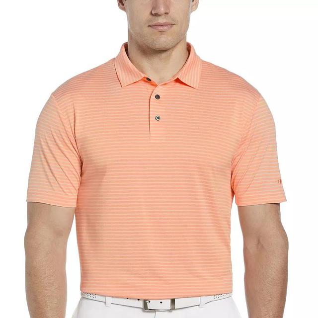 Mens Grand Slam Heather Feeder Stripe Golf Polo Regatta Grey Product Image