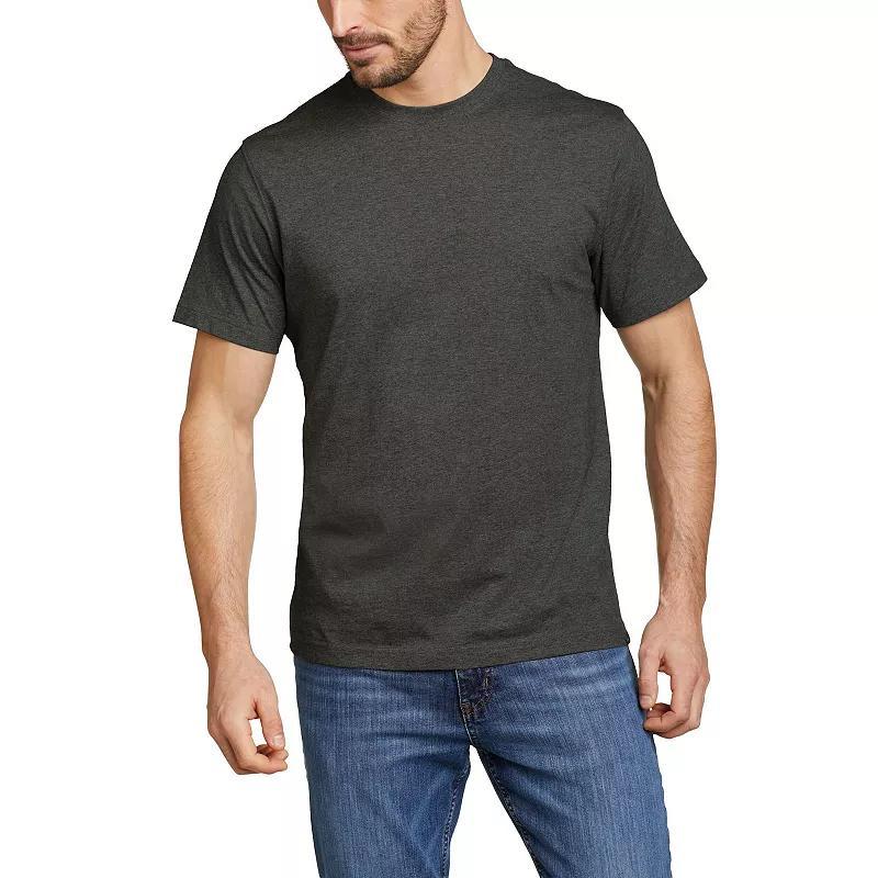 Mens Big & Tall Eddie Bauer Cotton Classic Tee Blue Product Image