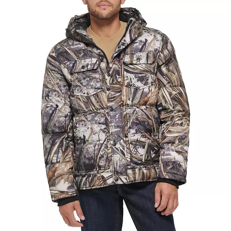 Mens Levis Heavyweight Hooded Puffer Jacket Product Image