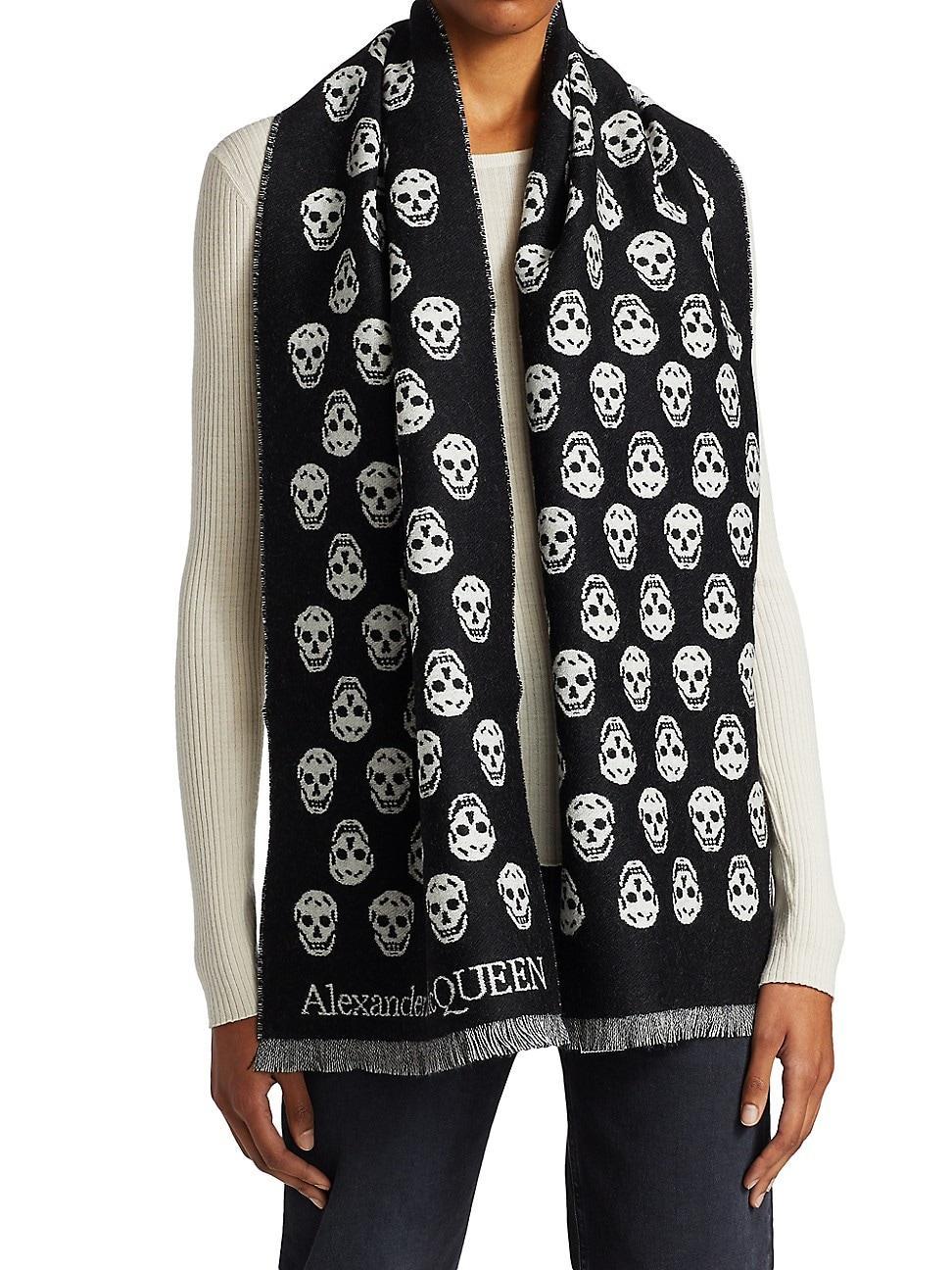 Alexander McQueen Skull Wool Scarf Product Image