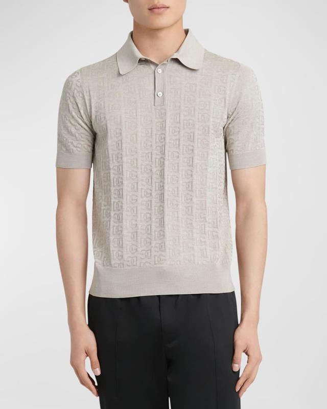 Mens DG Jacquard Polo Shirt Product Image