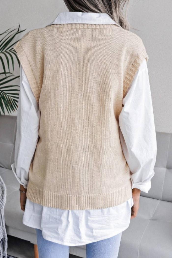 Women Oversized Loose Fit Ribbed Knit Female Product Image