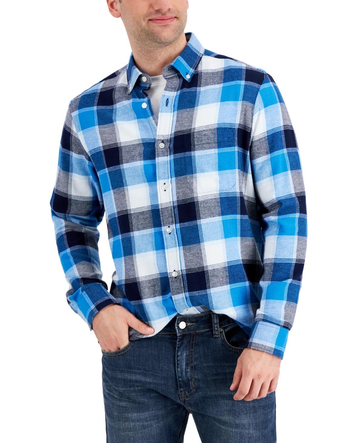 Club Room Mens Regular-Fit Plaid Flannel Shirt, Created for Macys Product Image