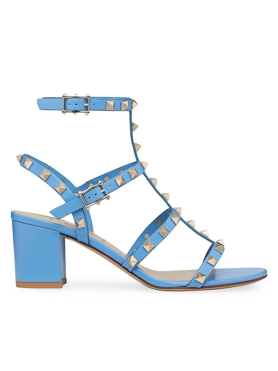 Valentino Garavani Womens Rockstud City Block Heel Sandals Product Image