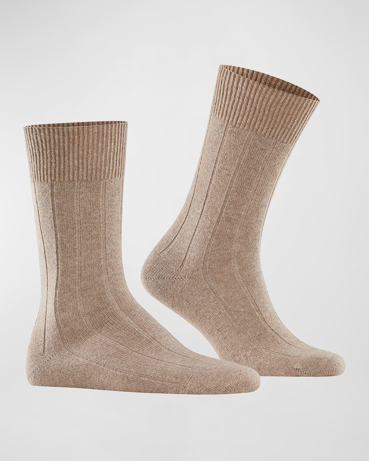 Mens Llasa Solid Ribbed Socks Product Image