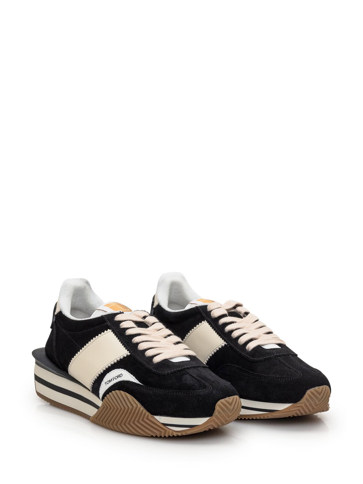 TOM FORD Suede James Sneakers In Black Product Image