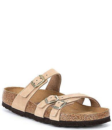 Birkenstock Womens Franca Suede Nubuck Sandals Product Image